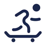 Skateboarding SVG Icon